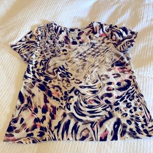 Chico Animal Print Top - Size 2 (L/12)